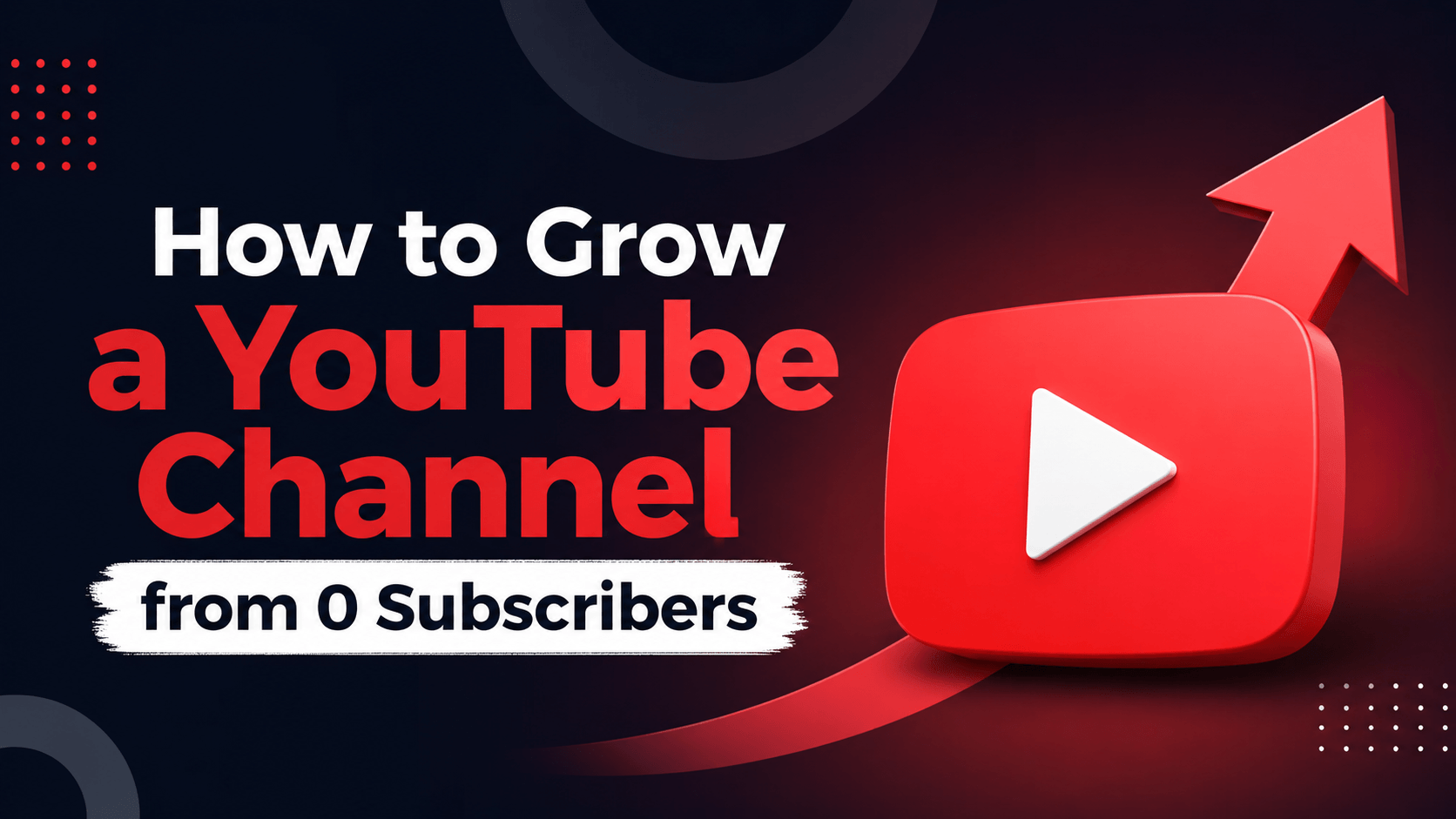 How to Grow a YouTube Channel from 0 Subscribers
