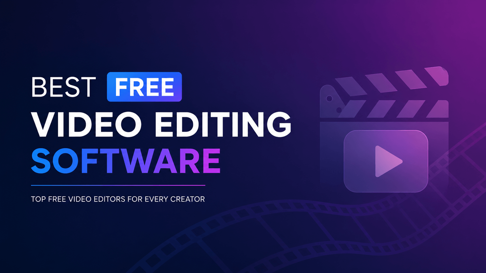 video editing software for free
